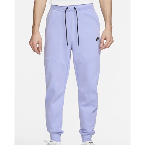 Nike Sportswear Tech Fleece Men’s Size 2XL Light Thistle Black Jogger Pants - Picture 1 of 9